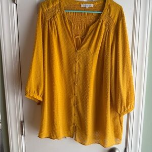 Rose & Olive Golden Yellow Blouse